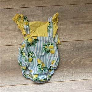 Lemon printed romper